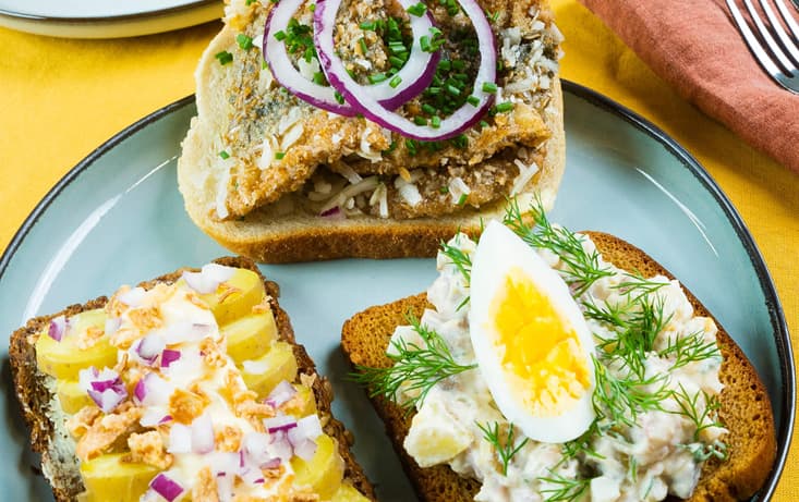 Påskmackor med kavring & Gubbröra - Levain - Recept | Pågen